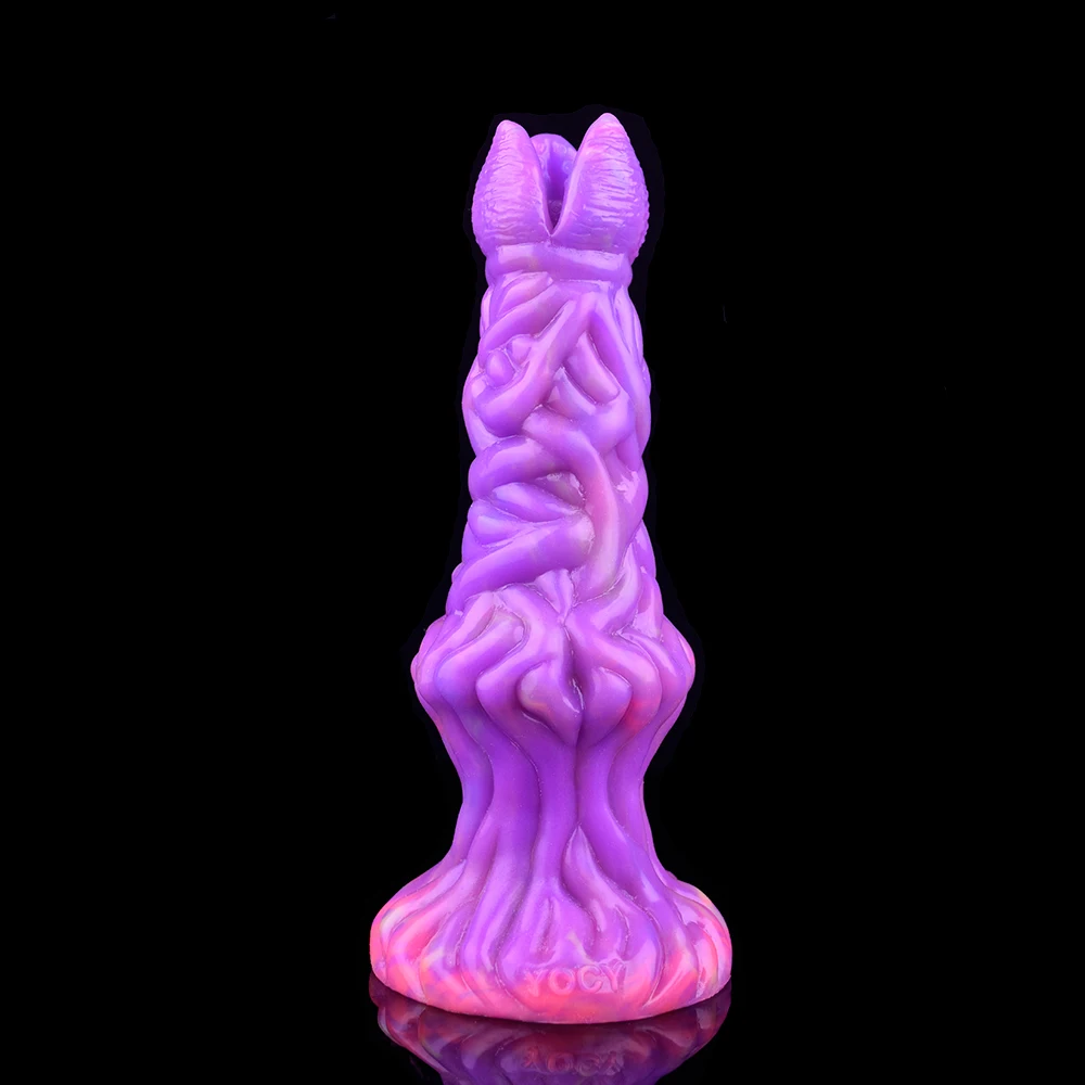 FAAK Fantasy Pneumatic Luminous Ovipositor Anal Sex Toys Dragon Dog Knot Dildos Silicone Butt Plug Adult Game Masturbators