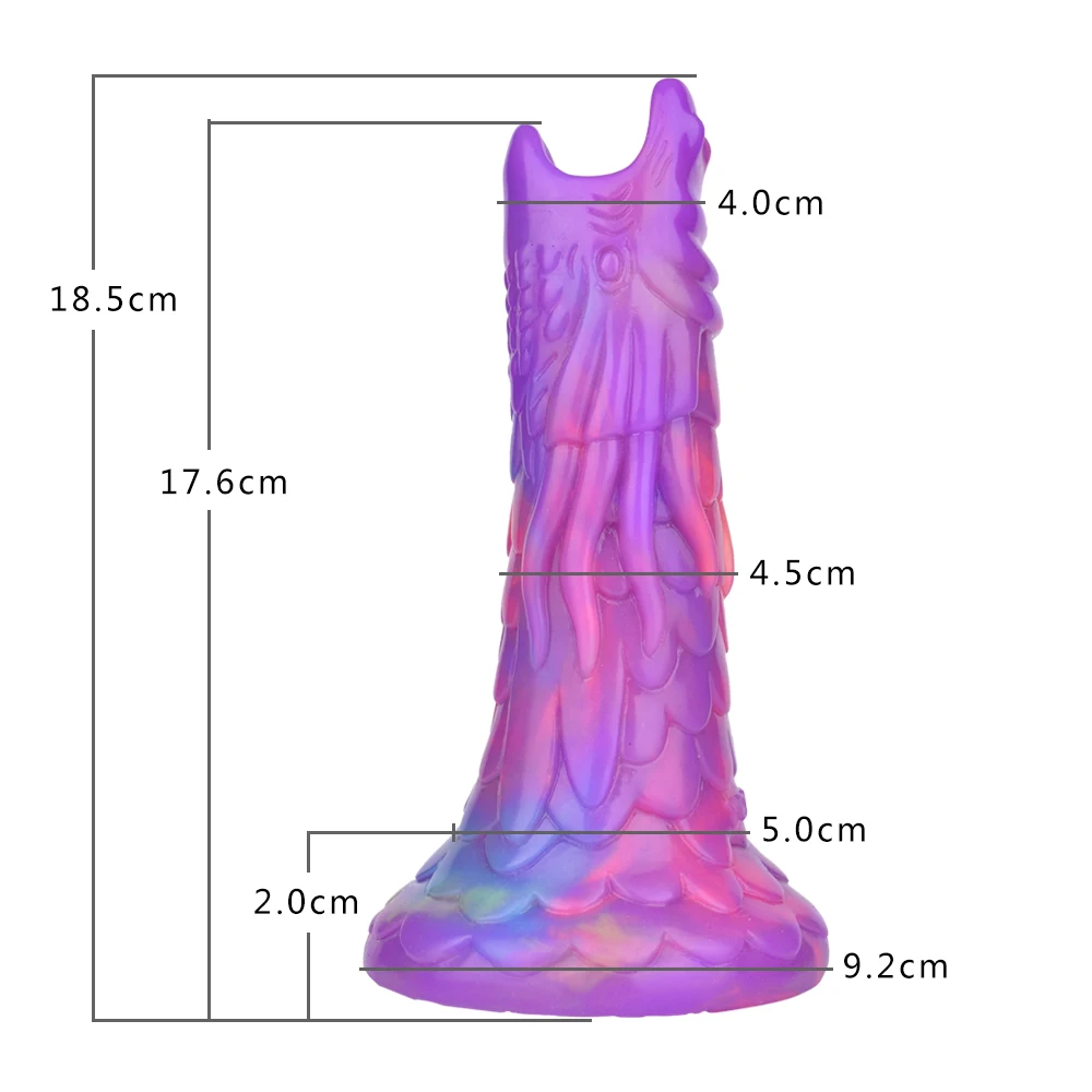 FAAK Fantasy Pneumatic Luminous Ovipositor Anal Sex Toys Dragon Dog Knot Dildos Silicone Butt Plug Adult Game Masturbators