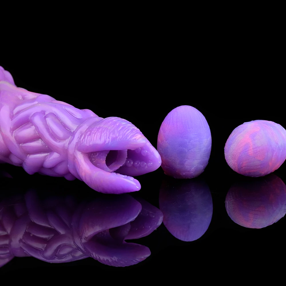 FAAK Fantasy Pneumatic Luminous Ovipositor Anal Sex Toys Dragon Dog Knot Dildos Silicone Butt Plug Adult Game Masturbators