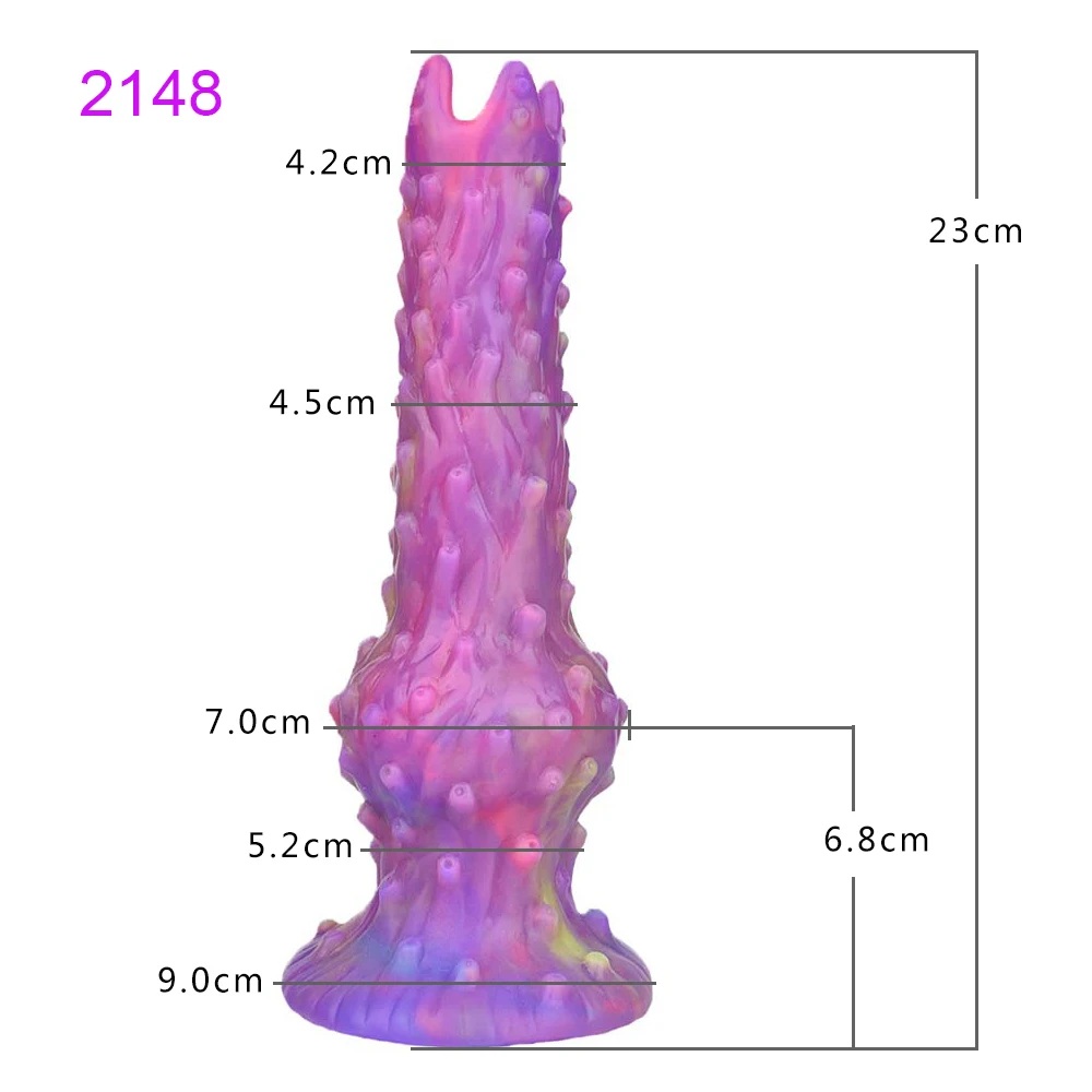 FAAK Fantasy Pneumatic Luminous Ovipositor Anal Sex Toys Dragon Dog Knot Dildos Silicone Butt Plug Adult Game Masturbators