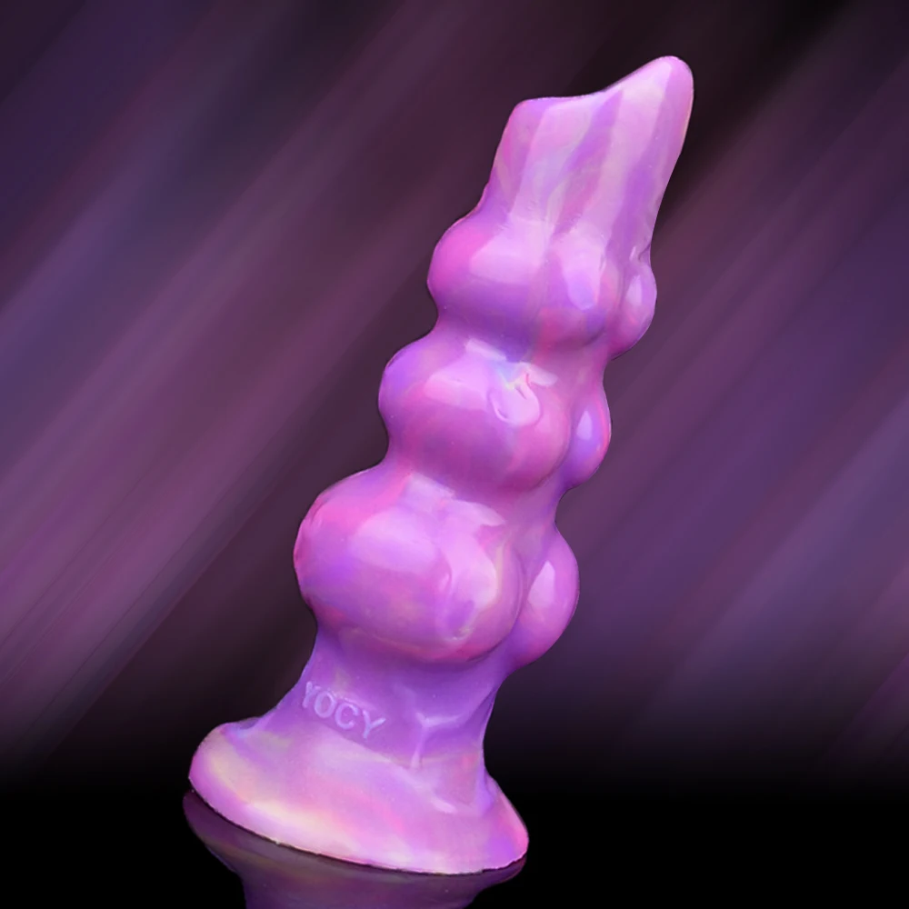 FAAK Fantasy Pneumatic Luminous Ovipositor Anal Sex Toys Dragon Dog Knot Dildos Silicone Butt Plug Adult Game Masturbators
