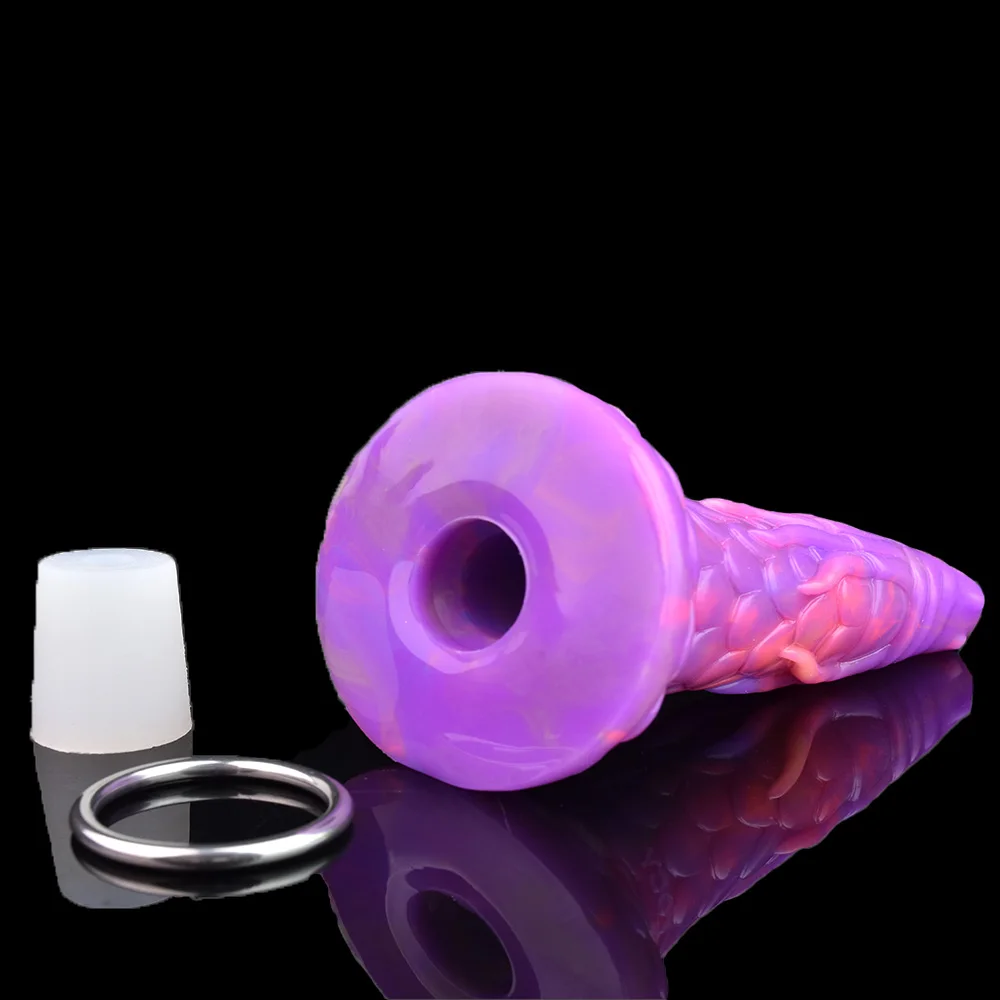 FAAK Fantasy Pneumatic Luminous Ovipositor Anal Sex Toys Dragon Dog Knot Dildos Silicone Butt Plug Adult Game Masturbators