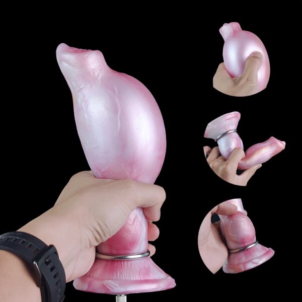 Fantasy Dog Inflatable Dildo Silicone Wolf Knot Anal Plug Sex Toy For Women Men Dilator Prostate GSpot Masturbator Sex Shop