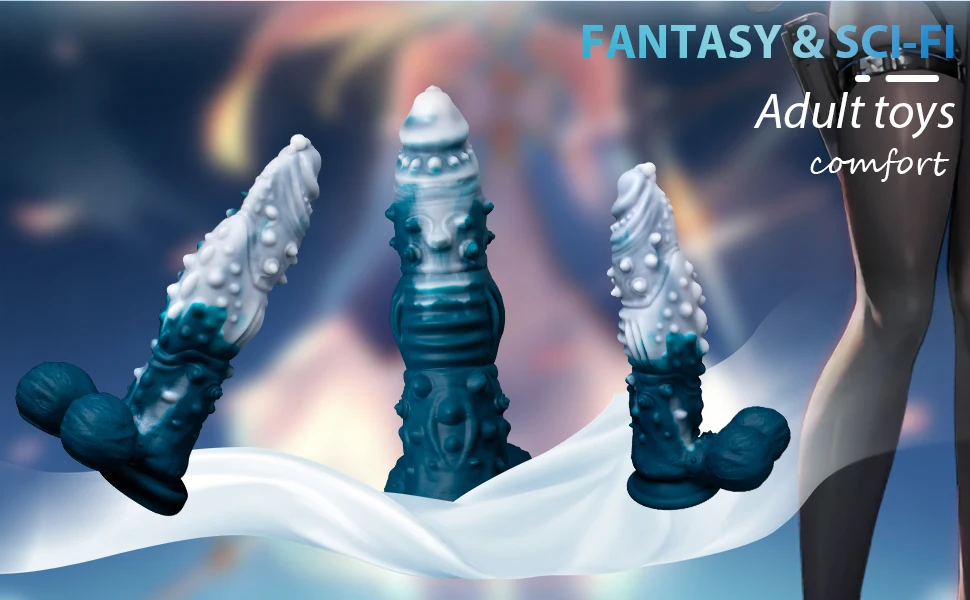 Giant Fantasy Dildo Realistic Monster Dragon Dildo With Suction Cup Particle Plug Prostate GSpot Butt Plug Sex Toy for Men Women