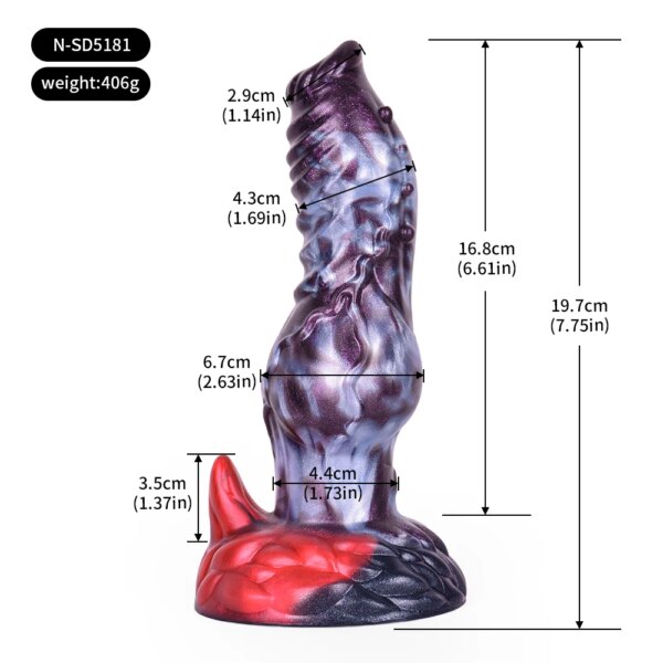 Silicone Fantasy Dog Knot Dildo With Sucker Large Penis Anal Plug  Sex Toys For Women Men Female Masturbator Big Dong