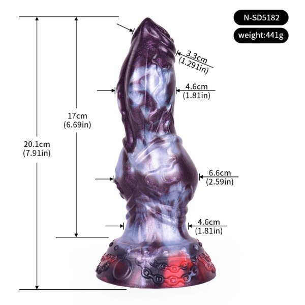 Silicone Fantasy Dog Knot Dildo With Sucker Large Penis Anal Plug  Sex Toys For Women Men Female Masturbator Big Dong