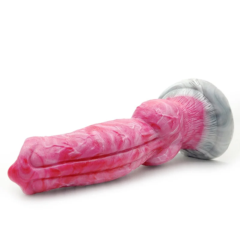 YOCY Curved Wolf Knot Dildo Gory Monster Silicone Fantasy Anal Plug Prostate G-Spot Vaginal Massager Sex Toy For Women Men