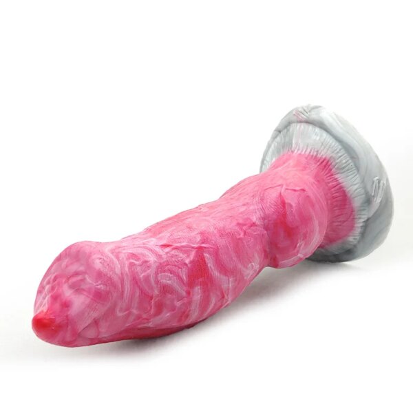 Curved Wolf Knot Dildo Gory Monster Silicone Fantasy Anal Plug Prostate G-Spot Vaginal Massager Sex Toy For Women Men