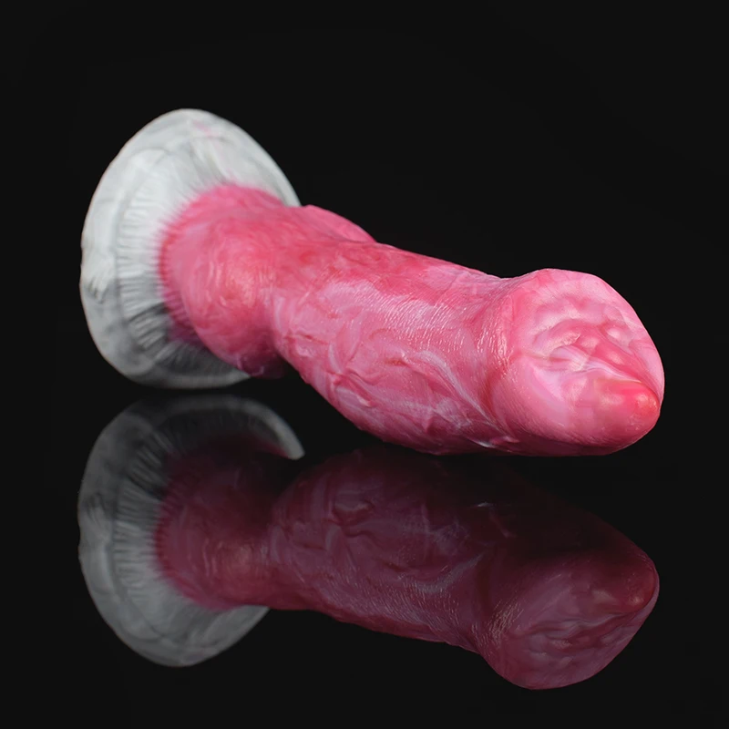 YOCY Curved Wolf Knot Dildo Gory Monster Silicone Fantasy Anal Plug Prostate G-Spot Vaginal Massager Sex Toy For Women Men
