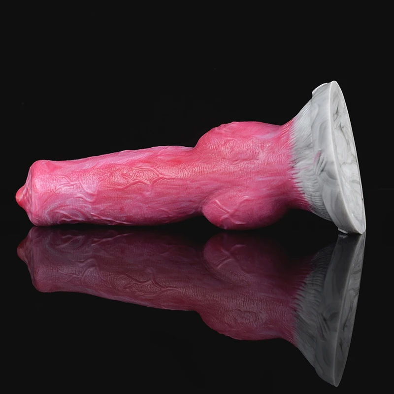 YOCY Curved Wolf Knot Dildo Gory Monster Silicone Fantasy Anal Plug Prostate G-Spot Vaginal Massager Sex Toy For Women Men