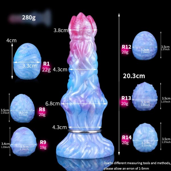 Pneumatic Ovipositor Fantasy Dildo Lay Eggs Butt Plug Sex toy For Masturbator Men Women Vaginal Balls