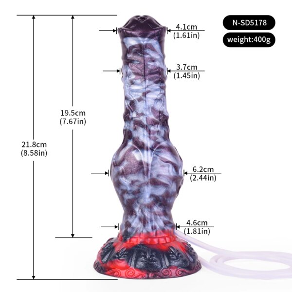 Silicone Dog Knot Squirting Dildo Ejaculation Large Penis With Sucker Fantasy Sex Toys Anal Plug Female Masturbator