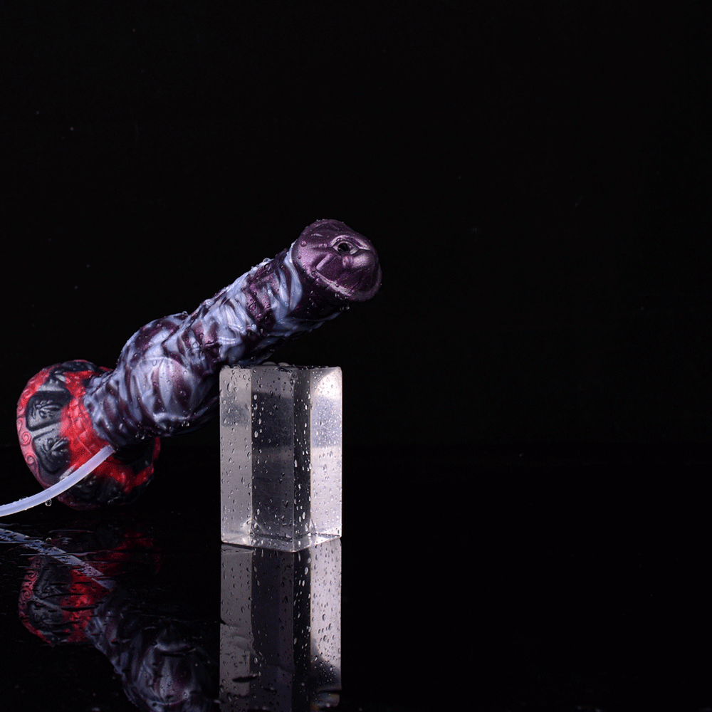 FAAK Silicone Dog Knot Squirting Dildo Ejaculation Large Penis With Sucker Fantasy Sex Toys Anal Plug Female Masturbator