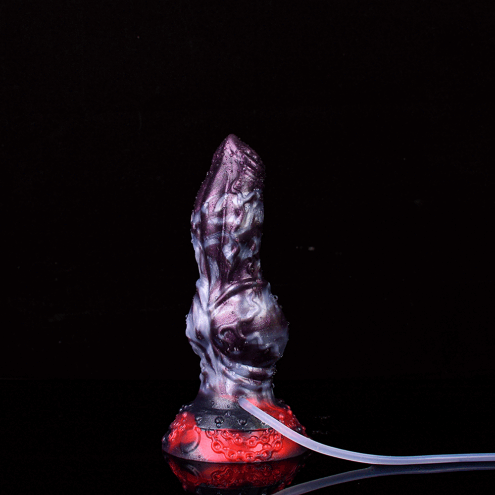 FAAK Silicone Dog Knot Squirting Dildo Ejaculation Large Penis With Sucker Fantasy Sex Toys Anal Plug Female Masturbator