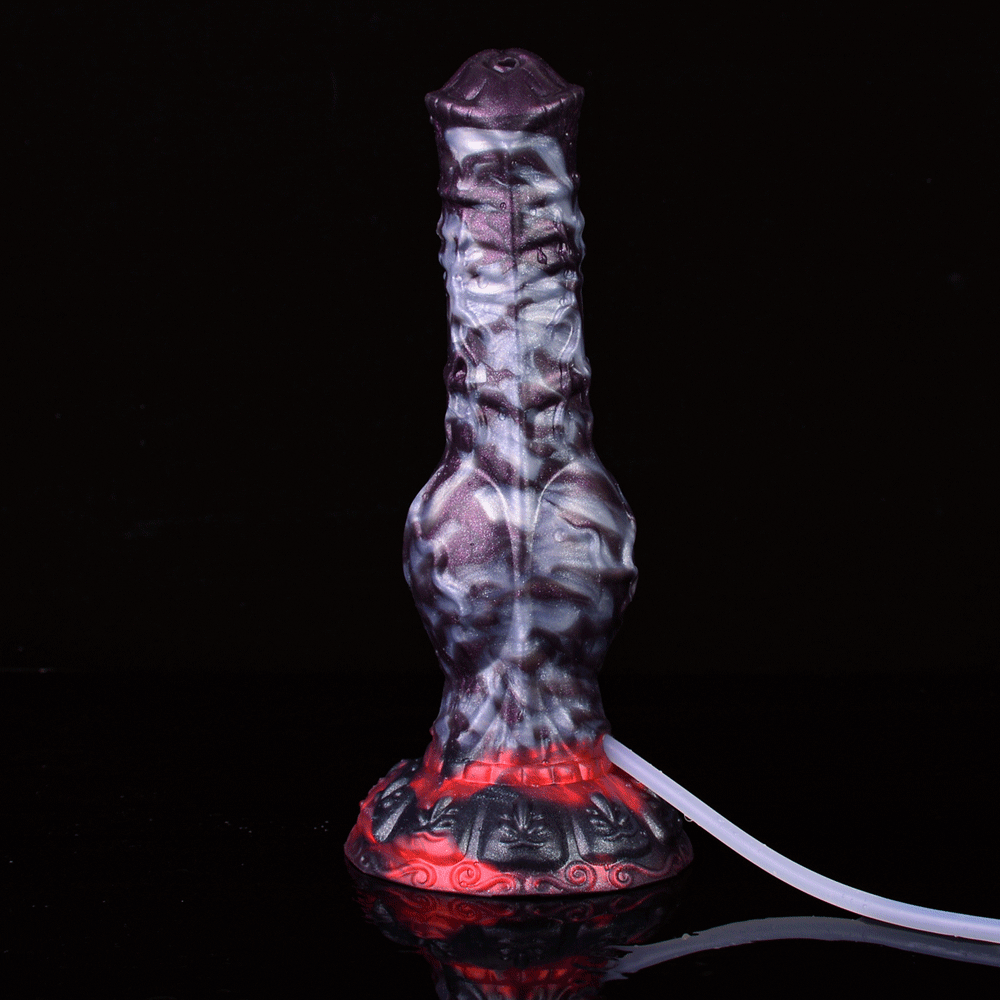FAAK Silicone Dog Knot Squirting Dildo Ejaculation Large Penis With Sucker Fantasy Sex Toys Anal Plug Female Masturbator