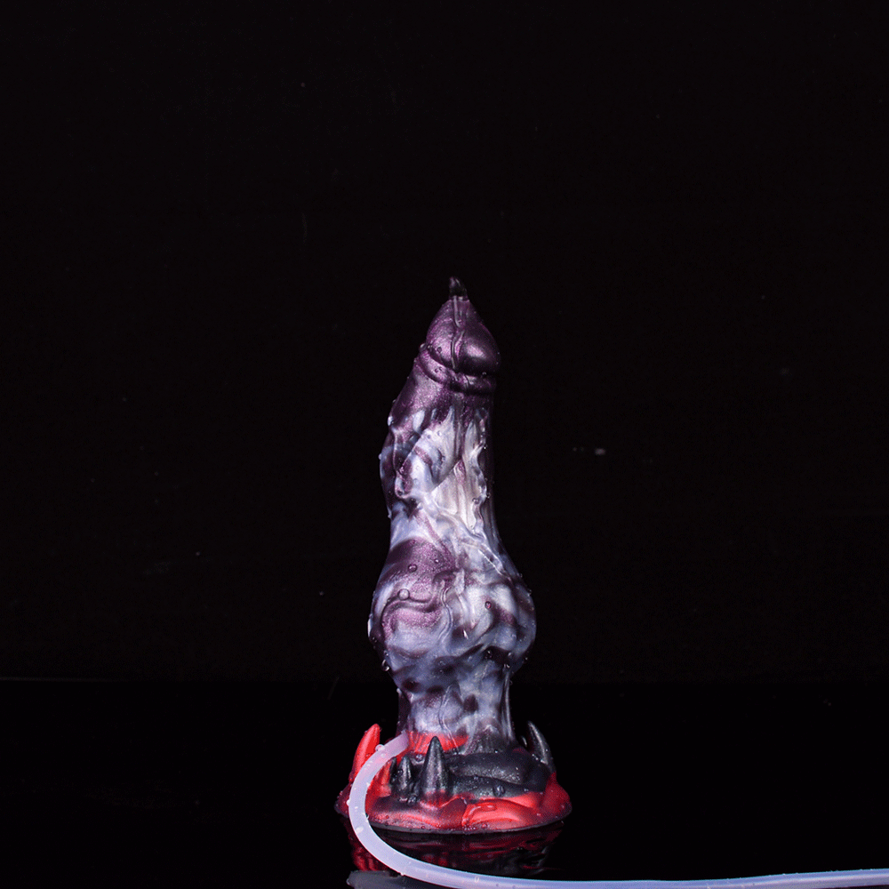 FAAK Silicone Dog Knot Squirting Dildo Ejaculation Large Penis With Sucker Fantasy Sex Toys Anal Plug Female Masturbator
