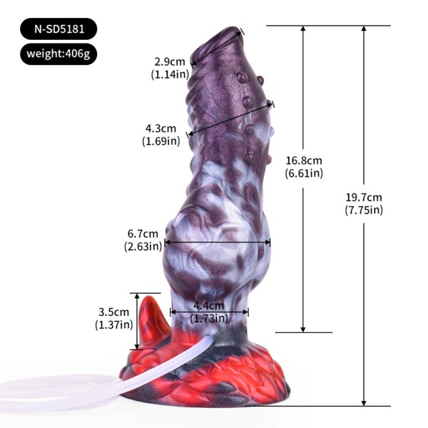 Silicone Dog Knot Squirting Dildo Ejaculation Large Penis With Sucker Fantasy Sex Toys Anal Plug Female Masturbator