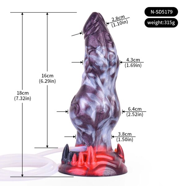 Silicone Dog Knot Squirting Dildo Ejaculation Large Penis With Sucker Fantasy Sex Toys Anal Plug Female Masturbator