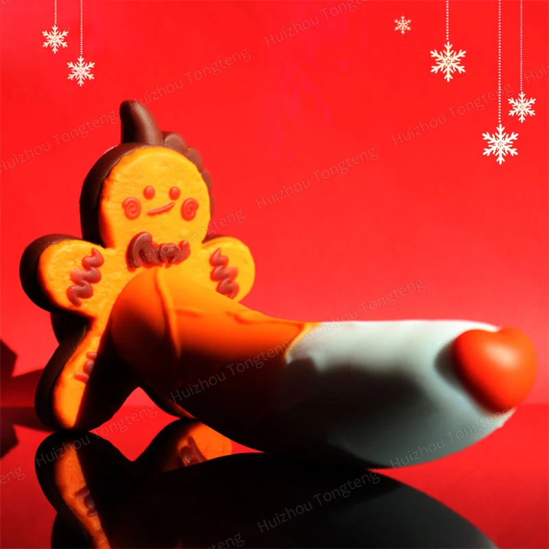 Monster Dildo Silicone Fantasy Colourful Cute Dildo Gingerbread Man Strong Suction Cup Dragon Dildo Anal Plug Sex Toys For Women