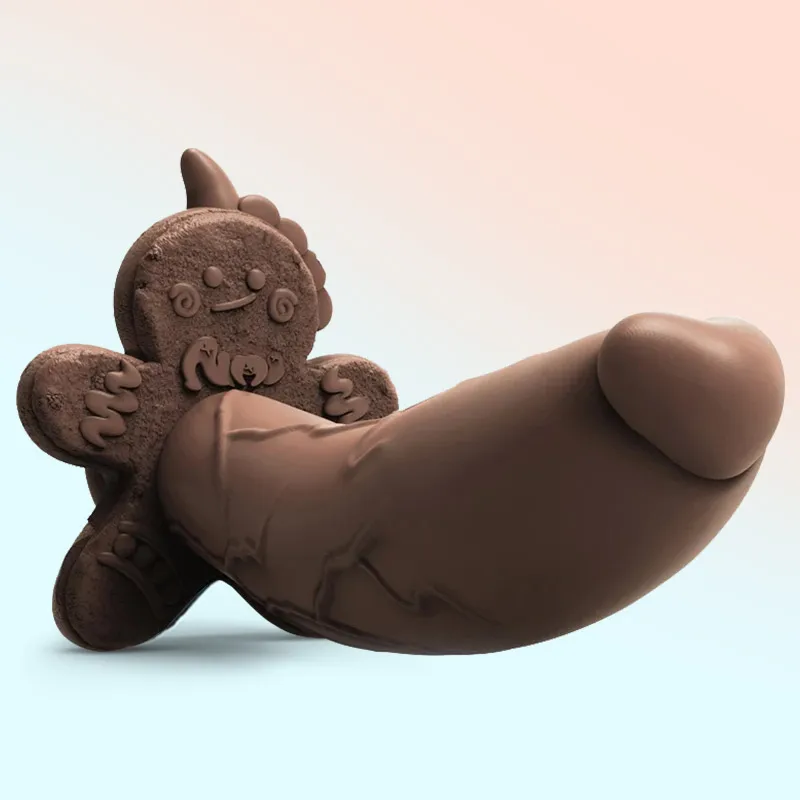 Monster Dildo Silicone Fantasy Colourful Cute Dildo Gingerbread Man Strong Suction Cup Dragon Dildo Anal Plug Sex Toys For Women