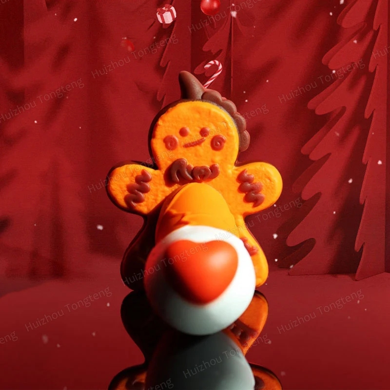 Monster Dildo Silicone Fantasy Colourful Cute Dildo Gingerbread Man Strong Suction Cup Dragon Dildo Anal Plug Sex Toys For Women