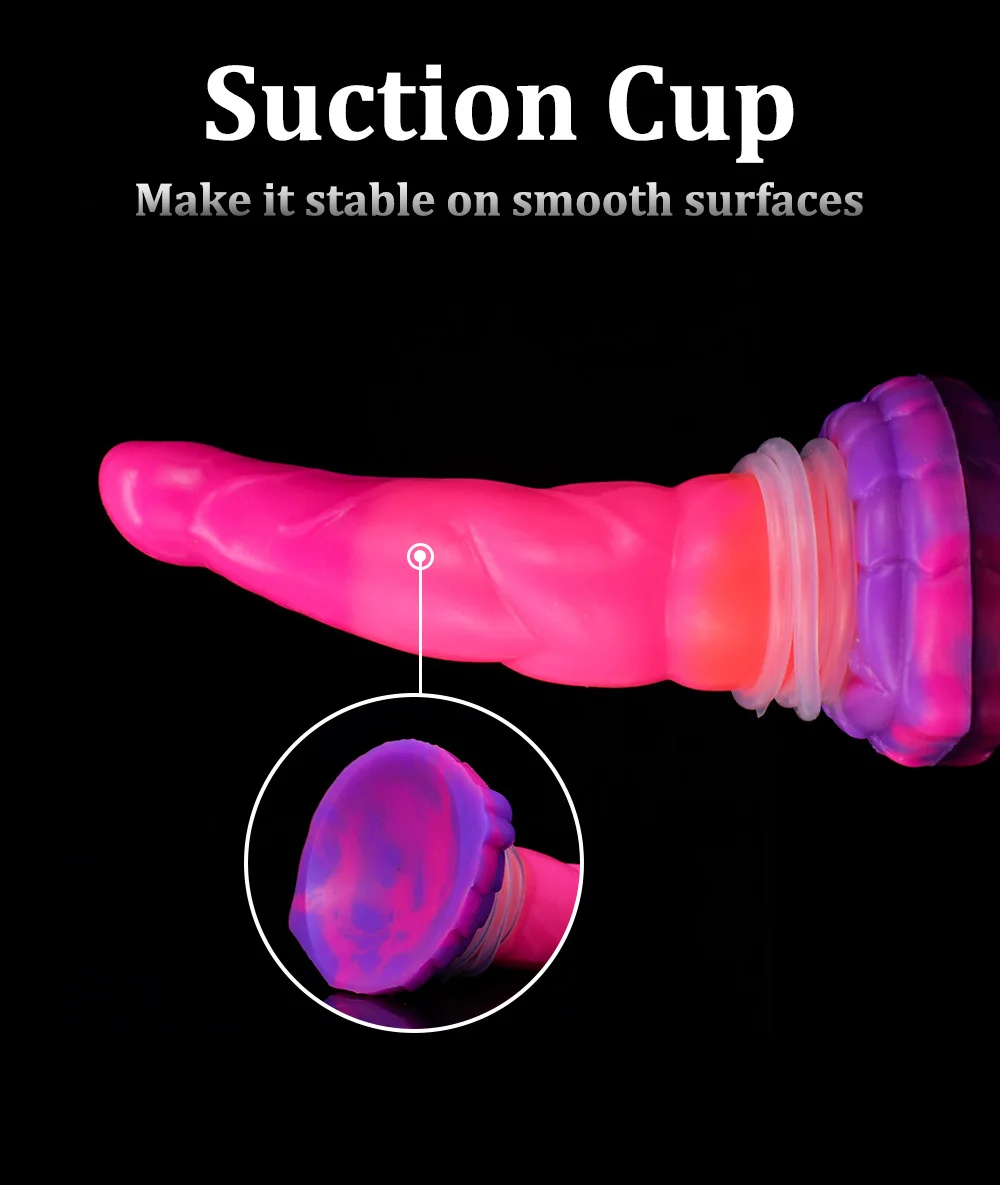 QKKQ Monster Squirting Dildo Soft Silicone Cock Ejaculating Fantasy Glow Tentacle Penis Female Masturbate Anal Plug Sex Toys