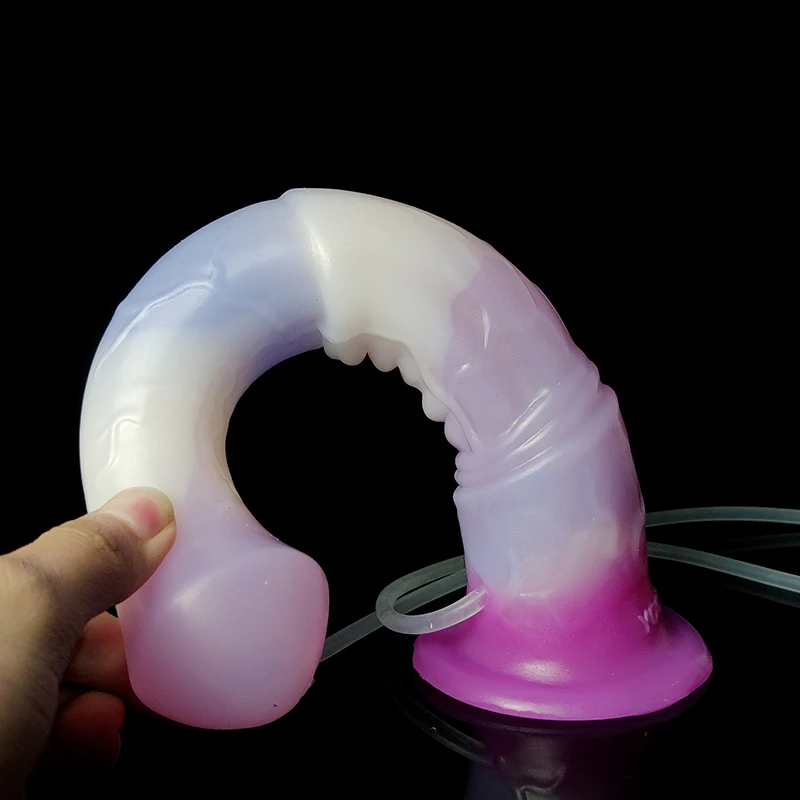 YOCY Realistic Horse Dildo Ejaculating Fantasy Long Animal Penis Silicone Anal Dildos For Masturbator Sex Toy For Women Men