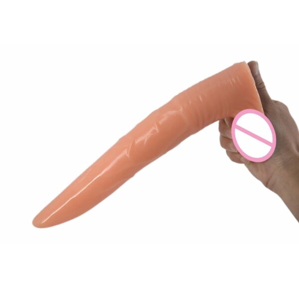 Ass Insert Deer Testicle Dildo Fruit Vegetable Design A Piece Of Lettuce Anal Long Insertable Animal Penis for Sex Fantasy