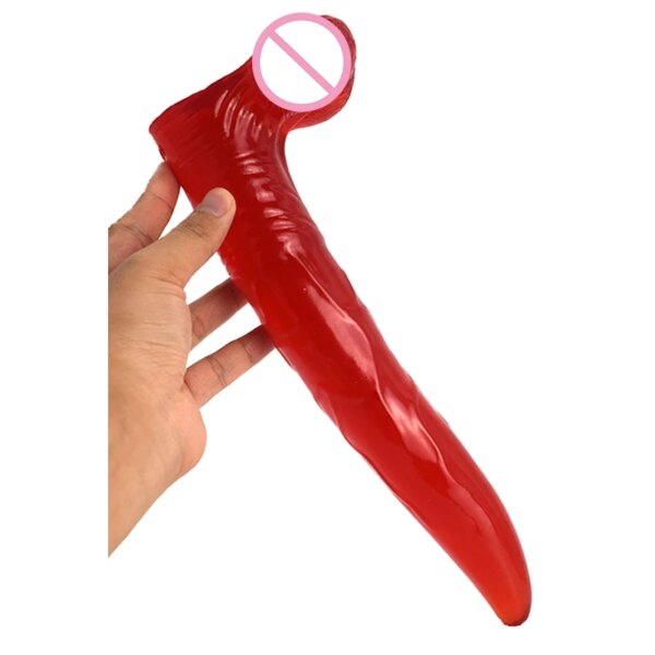 Ass Insert Deer Testicle Dildo Fruit Vegetable Design A Piece Of Lettuce Anal Long Insertable Animal Penis for Sex Fantasy