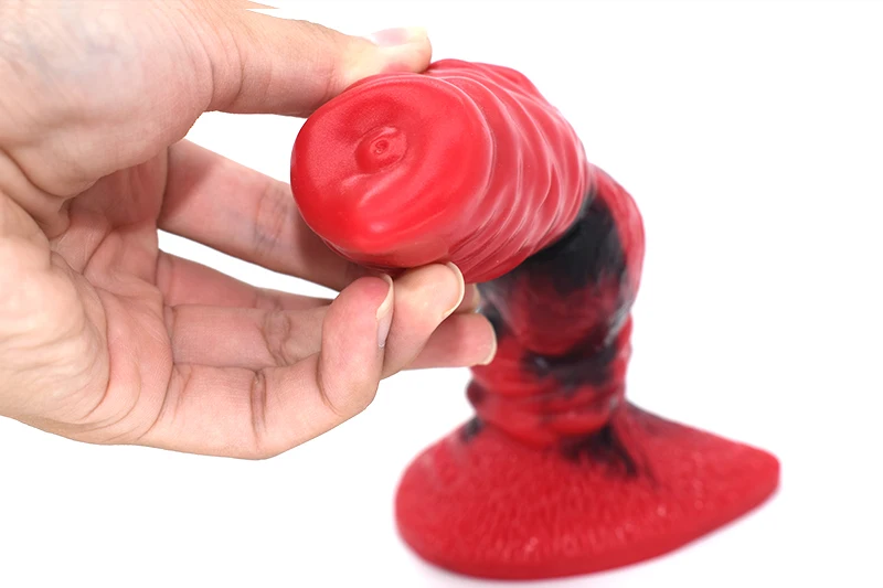 YOCY Animal Dildo Color Silicone Toys Realistic Wolf Fake Penis Adult Toys Fantasy Dildo Holder Masturbation Sex Toys For Women