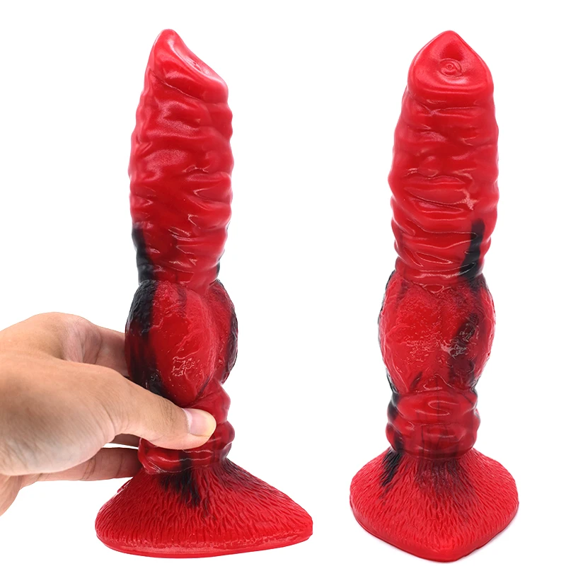 YOCY Animal Dildo Color Silicone Toys Realistic Wolf Fake Penis Adult Toys Fantasy Dildo Holder Masturbation Sex Toys For Women