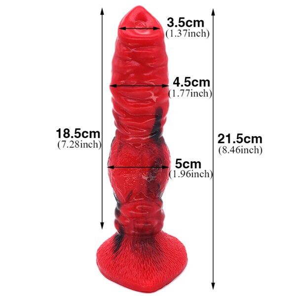 Animal Dildo Color Silicone Toys Realistic Wolf Fake Penis Adult Toys Fantasy Dildo Holder Masturbation Sex Toys For Women