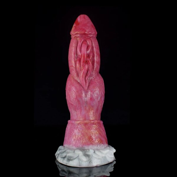 Remote Control Vibrating Dildo With Sucker Sex Toys For Women  Gory Raw Meat Color Dragon Penis Sexual Fantasy Anal Plug