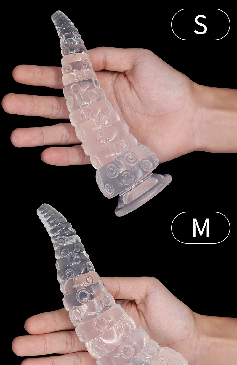 Realistic Octopus Tentacle Dildo Soft Long Anal Plug Jelly Transparent Penis Alien Fantasy Monster Dildo Sex Toys Animal Cock