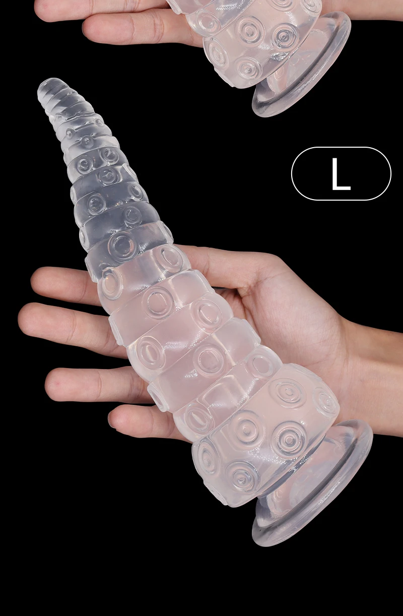 Realistic Octopus Tentacle Dildo Soft Long Anal Plug Jelly Transparent Penis Alien Fantasy Monster Dildo Sex Toys Animal Cock