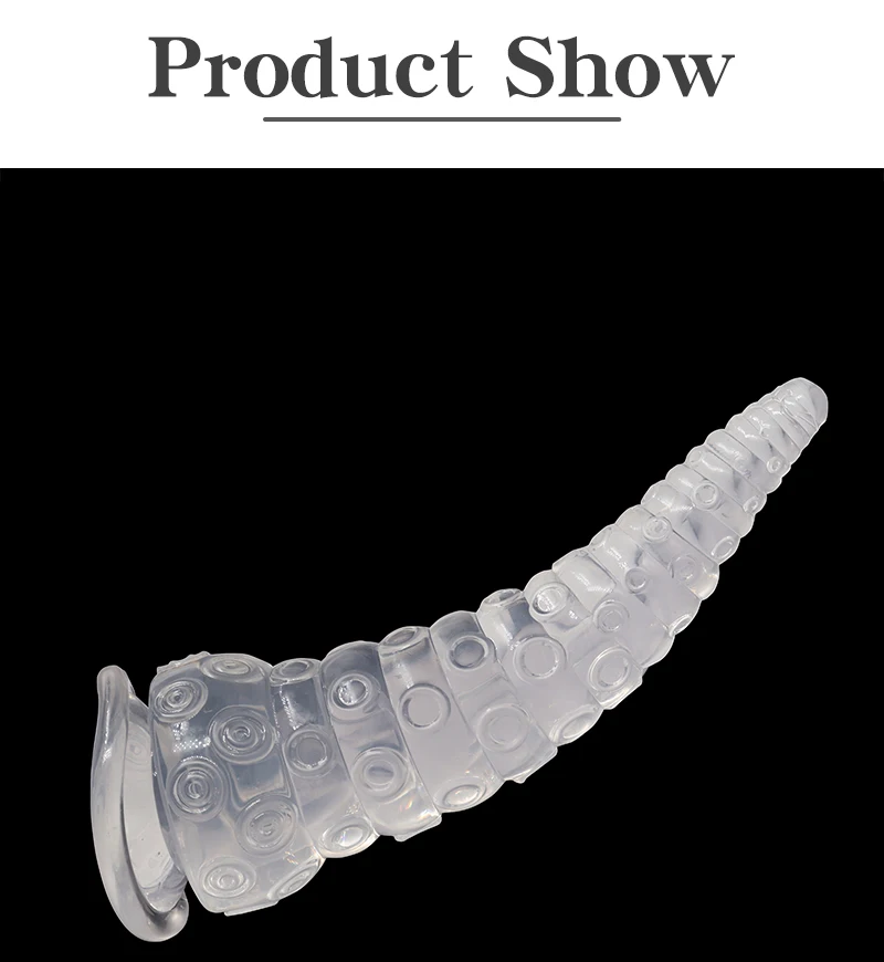 Realistic Octopus Tentacle Dildo Soft Long Anal Plug Jelly Transparent Penis Alien Fantasy Monster Dildo Sex Toys Animal Cock