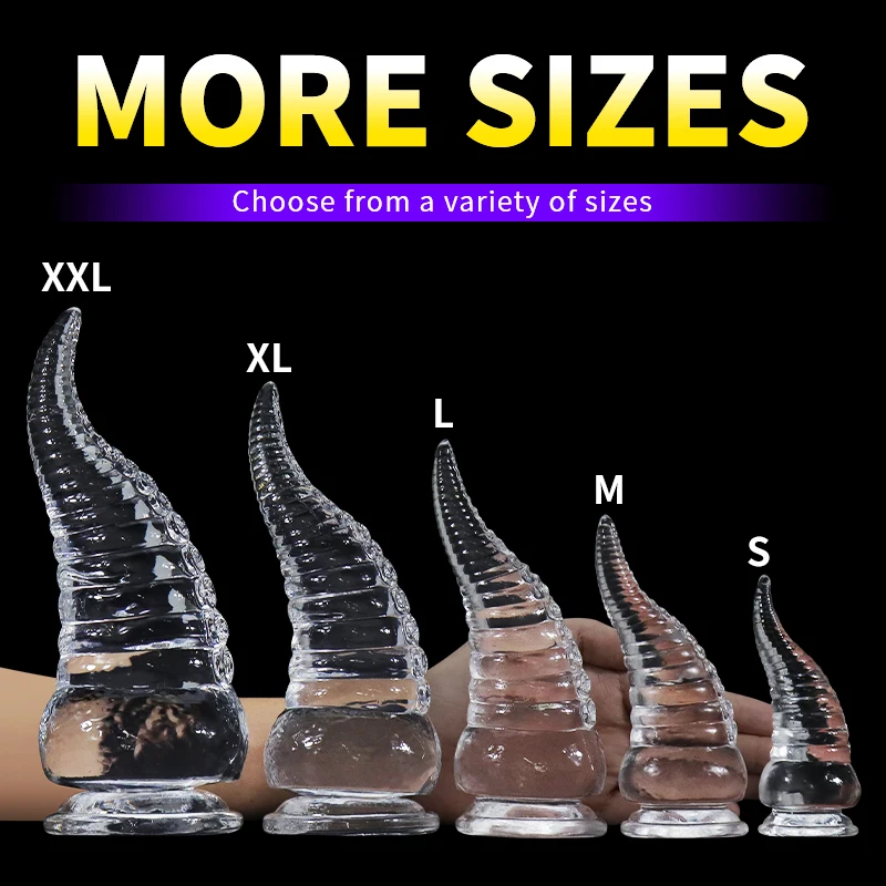 Realistic Octopus Tentacle Dildo Soft Long Anal Plug Jelly Transparent Penis Alien Fantasy Monster Dildo Sex Toys Animal Cock