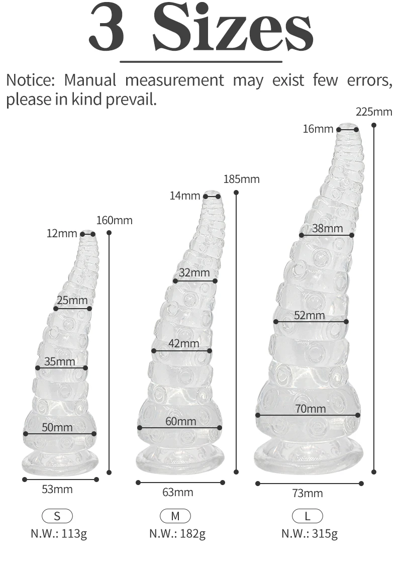 Realistic Octopus Tentacle Dildo Soft Long Anal Plug Jelly Transparent Penis Alien Fantasy Monster Dildo Sex Toys Animal Cock