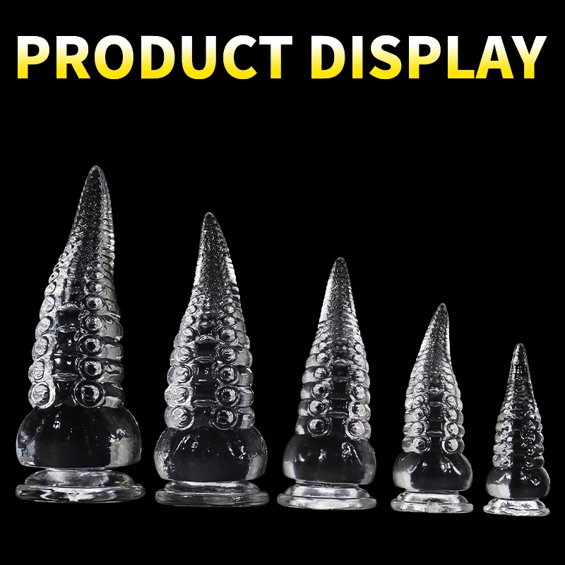 Realistic Octopus Tentacle Dildo Soft Long Anal Plug Jelly Transparent Penis Alien Fantasy Monster Dildo Sex Toys Animal Cock