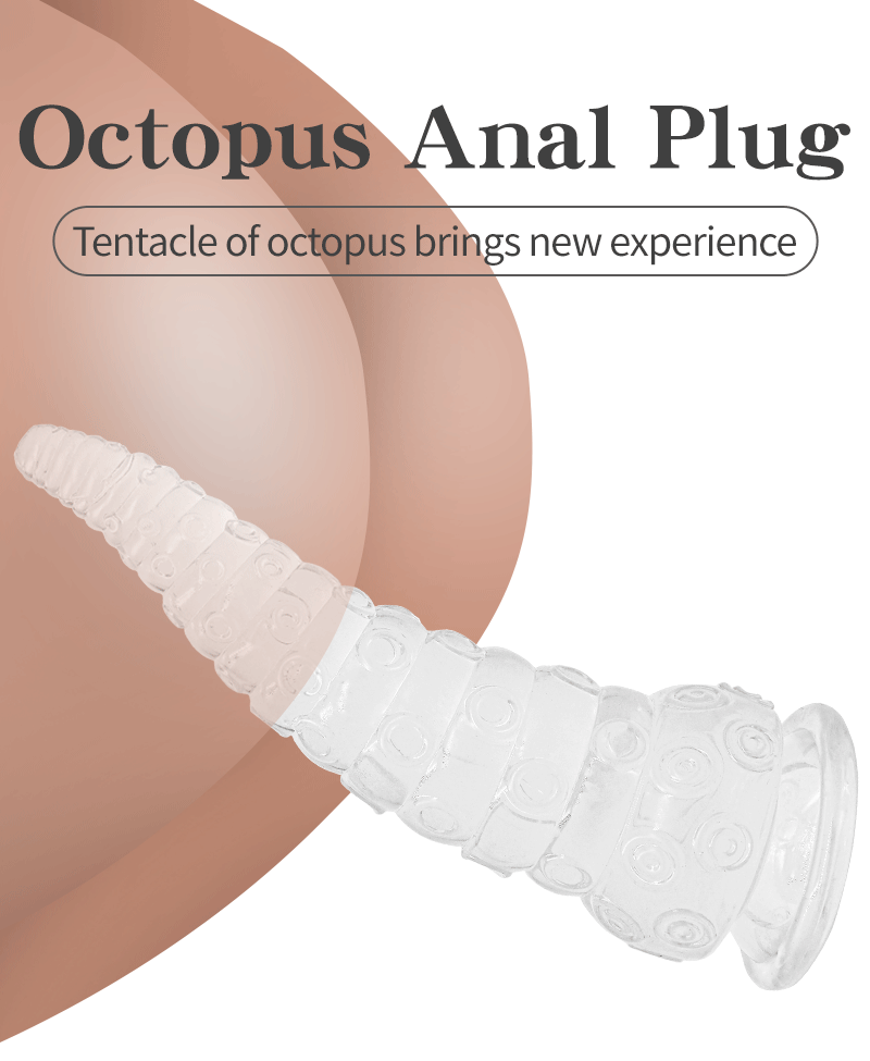 Realistic Octopus Tentacle Dildo Soft Long Anal Plug Jelly Transparent Penis Alien Fantasy Monster Dildo Sex Toys Animal Cock