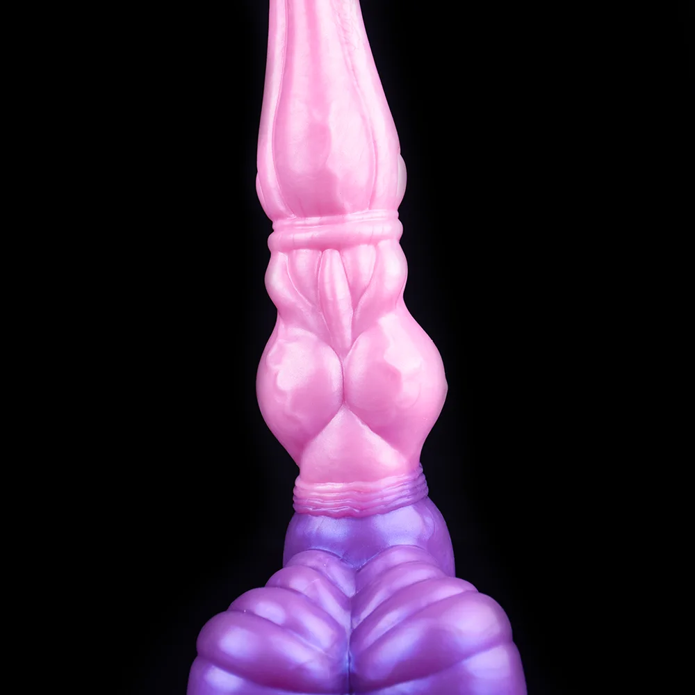 FAAK Fantasy Knot Horse Dildo With Suction Cup Silicone Long Realistic Animal Penis Sex Toys For Women Masturbator Adult Games