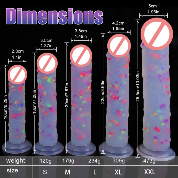 Multi Color Love Erotica Fantasy Dildo Soft Silicone Material Strong Suction Cup Artificial Penis No Ball Anal Plug Lady Sex Toy