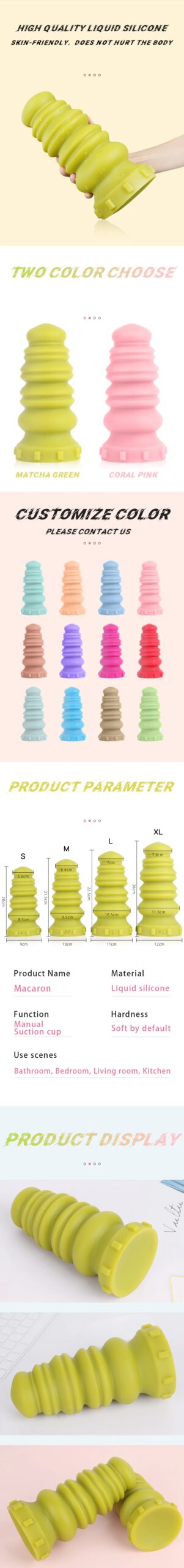 SM Big Huge Buttplug Macaron Anal Plug Fantasy Sex Toys Fisting Dildo Dilator Prostate Massage Silicone Soft Vaginal Expansion