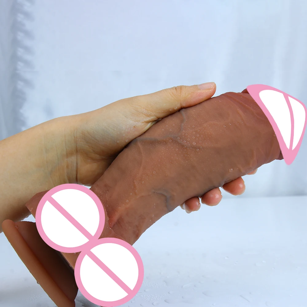 Realistic Big Dildo With Strong Suction Fantasy Anal Massage Butt Plug Vaginal Stimulate Large Penis Female Masturbator Sexy Toy Realistic Big Dildo With Strong Suction Fantasy Anal Massage Butt Plug Vaginal Stimulate Large Penis Female Masturbator Sexy Toy