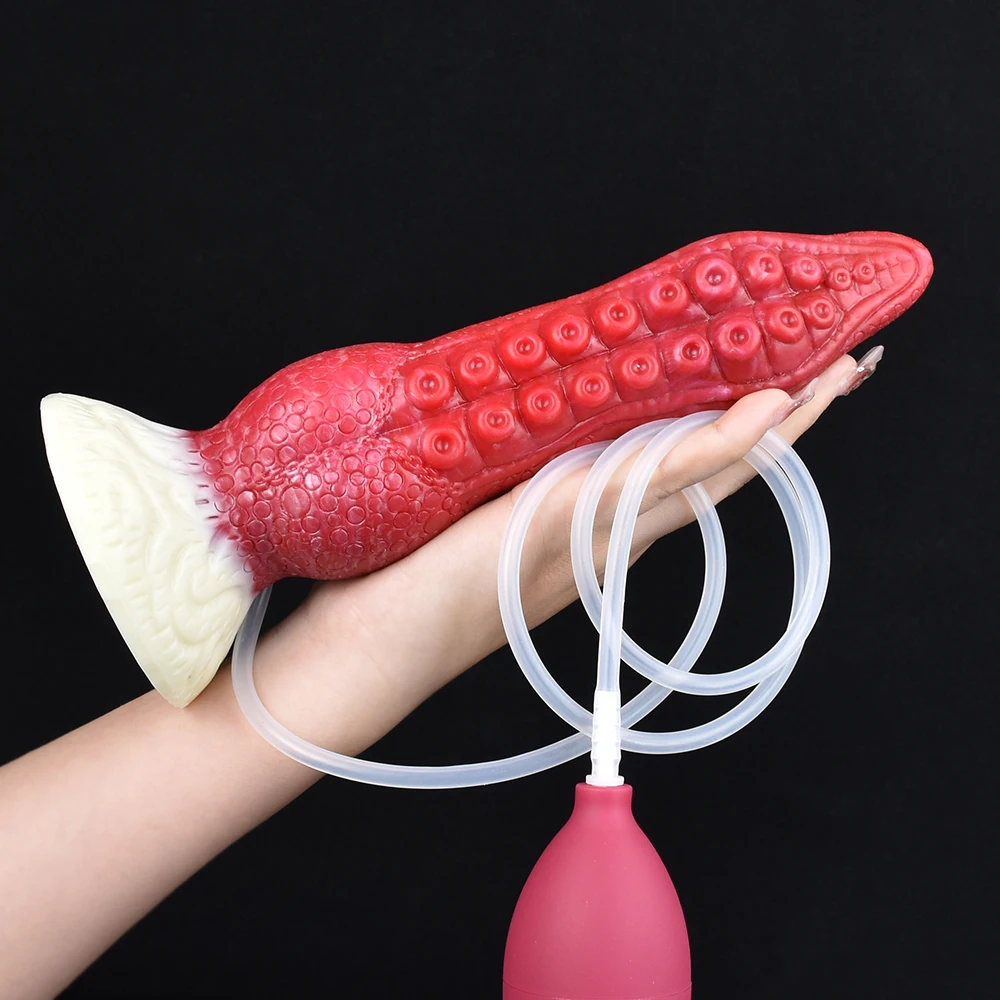 FAAK Fantasy Ejaculation Animal Dildo With Suction Cup Squirting Penis Spray Liquid Silicone Colorful Sex Toys For Men Women