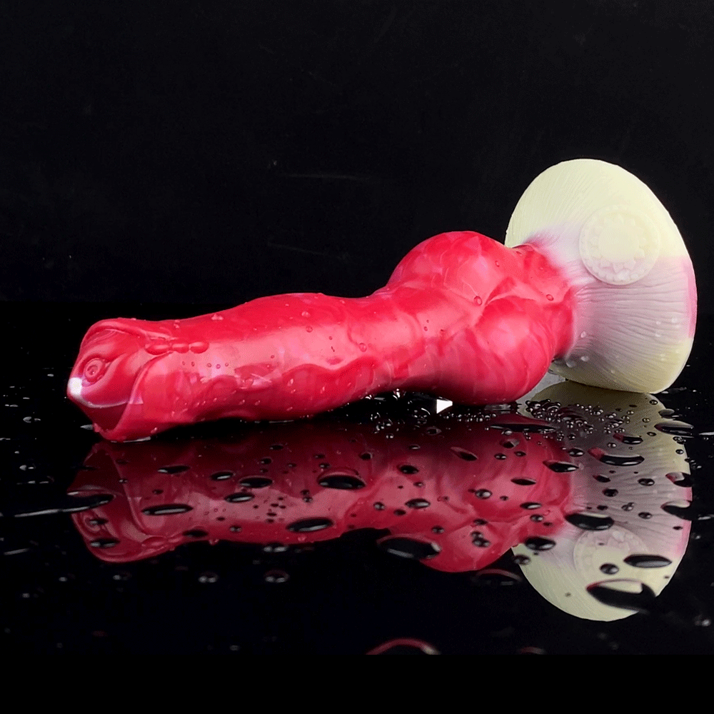 FAAK Silicone Fantasy Dog Knot Dildo With Sucker Wireless Control Vibrator Penis Sex Toys For Beginners Women Men Anal Massage