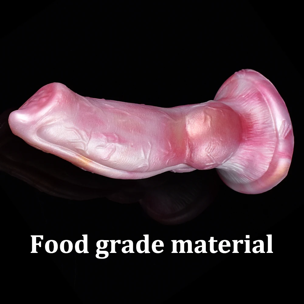 QKKQ Fantasy Inflatable Dog Dildo Huge Knot Animal Penis Man And Woman Adult Products Plug Anal Masturbate Silicone Sex Toys 18+