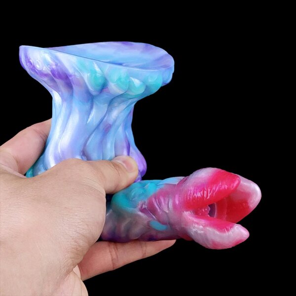 Fantasy Ovipositor Dildo  Silicone Anal Vaginal Masturbator Lay Eggs Hand-Push Ovipositor Sex Toy For Couples Games