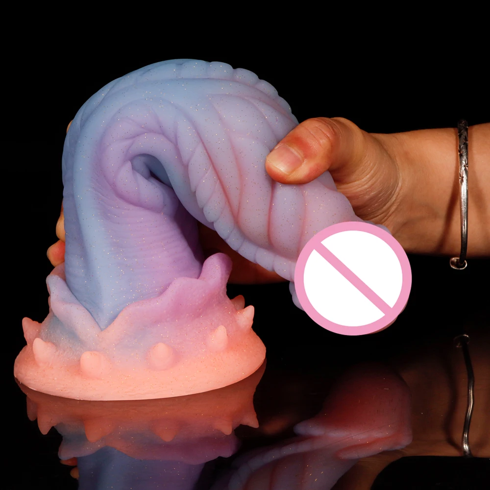 9.05in Soft Dragon Dildo With Suction Cup For Women Masturbate Anus Stimulate Fantasy Cock Animal Penis Adult Luminous Sex Toys 9.05in Soft Dragon Dildo With Suction Cup For Women Masturbate Anus Stimulate Fantasy Cock Animal Penis Adult Luminous Sex Toys