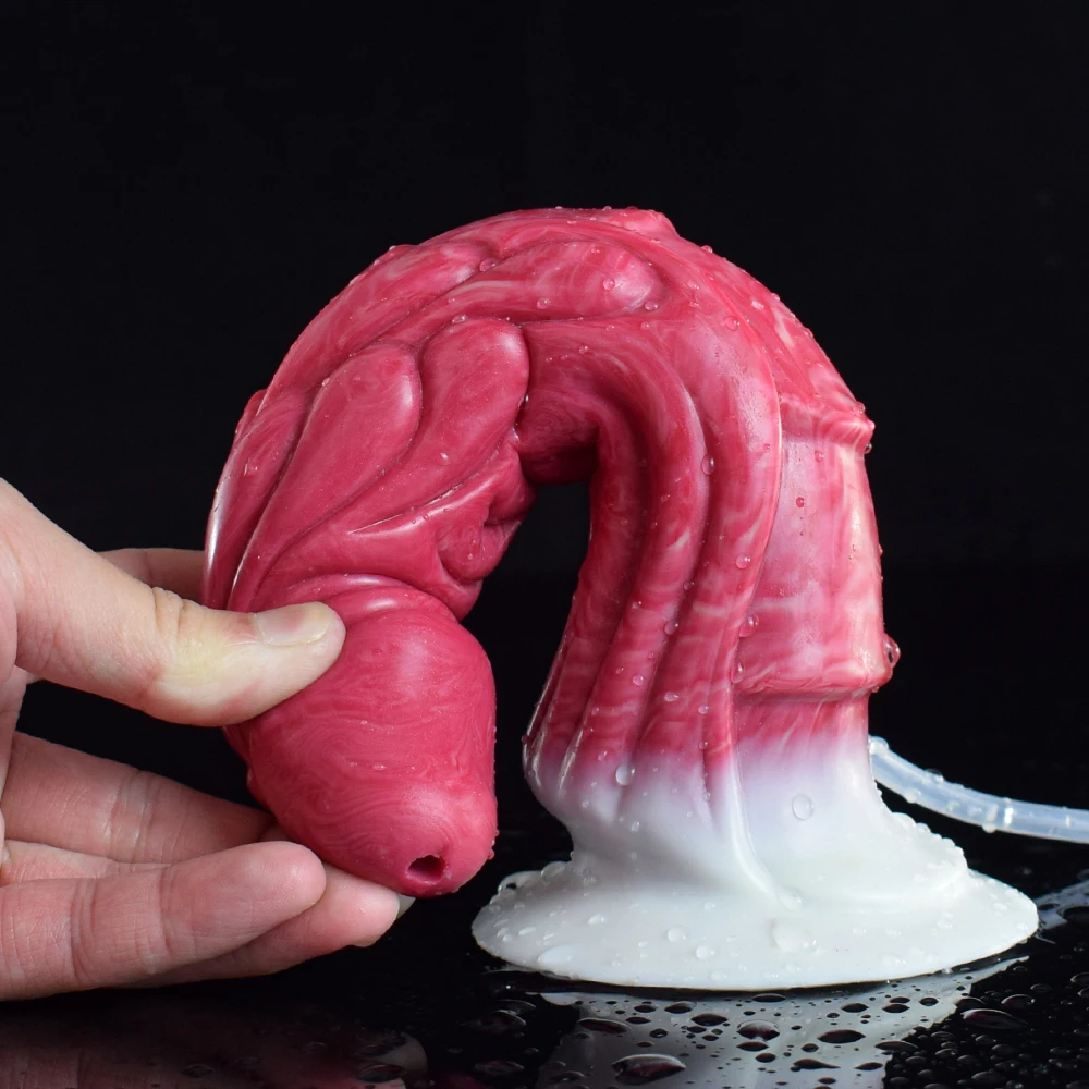  Unique Animal Dildo Ejaculation Glans Squirting Anal Plug Sucker Scale Fantasy Alien Masturbatory Sexy Toys for Women Gay